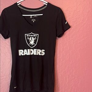 Nike Black Raiders V-Neck Tee